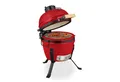 relaxdays Keramikgrill Kamado Grill aus Keramik, rot