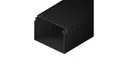 EDO Kabelkanal 60x40 mm Dunkelanthrazit – 2 m Kabelschacht mit Klappdeckel zur Schraubmontage – Aufputz Kabelabdeckung für Wand, TV, Büro – Kabel Organizer für Innenbereich
