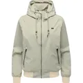 Ragwear Outdoorjacke Nuggeta Summer YOUMODO Lässige Übergangsjacke mit Kapuze grau|grün M (38)