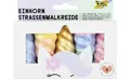5 folia Straßenmalkreide 'Einhorn', farbig sortiert