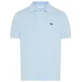 Lacoste Poloshirt (1-tlg) mit Knöpfen in Perlmuttoptik blau XL