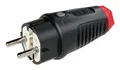 PCE Schuko-Stecker, Schutzkontaktstecker IP54 Vollgummi 16A / 250V AC / 3p (2P+E)
