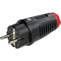 PCE 0512-sr Schutzkontaktstecker Vollgummi, Thermoplast 250 V Schwarz, Rot IP54