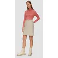s.Oliver Minirock Rock Kurzer Rock aus elastischem Cord beige 44