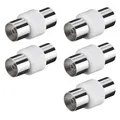 5x KOAX Adapter SAT TV Antennen Kabel Verbinder Kupplung Koaxial Buchse