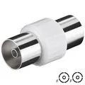 Adapter 2x Buchse Antennen Kabel TV Verbinder koax Kupplung IEC Steckverbinder