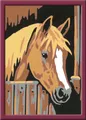 Ravensburger CreArt 29685 - Pferd im Stall - Malen nach Zahlen für Kinder ab 9 Jahre, Malset mit Rahmen, Pinsel und Acrylfarben, Geschenk für Mädchen und Jungen