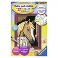 Ravensburger Malen nach Zahlen 29685 - Pferd im Stall ab 9 Jahren 8,5x12 cm NEU