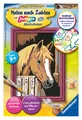 Ravensburger Malen nach Zahlen 29685 - Pferd im Stall - Kinder ab 9 Jahren,