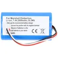 Akku kompatibel mit Marshall Emberton, Li-ion, 7,4V, 2600mAh, 19,2Wh