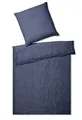 elegante Halbleinen-Bettwäsche-Garnitur Breeze Farbe hellgrau Größe 240x220+2x80x80cm