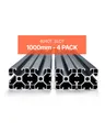 VEVOR 4er Set 1000mm Aluprofil Nutenprofil 4040 Aluminium Profil Linear Schiene