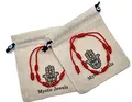 MYSTIC JEWELS by Dalia – Armband Kabbalah – Kordel, 7 Knoten aus rotem Draht – Unisex – verstellbar – Schutz vor bösen Augen, Glück – Good Luck (2 Stücke)