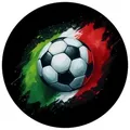 speecheese Magnet Fußball Italien Flagge Magnet mit Flaschenöffner rund