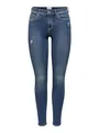 ONLY Damen Onlwauw Life Mid Skinny Bj114-3 Noos Hose, Medium Blue, L / 30L EU