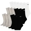 PUMA Socken Cush Crew Sportsocken Tennis Unisex 18 Paar, Farbe:092 - white/grey melange, Socken & Strümpfe:43-46