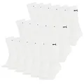 PUMA 18 Paar Sportsocken Tennis Socken Gr. 35-49 Unisex für sie und ihn, Farbe:300 - white, Socken & Strümpfe:43-46