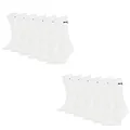 PUMA 12 Paar Socken Cush Crew Sportsocken Tennis Socken Unisex, Farbe:300 - white, Socken & Strümpfe:43-46