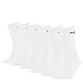 PUMA Unisex Sportsocken Cush Crew Sportsocke, Weiß, 43-46 EU , 6 Stück (1er Pack)
