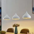 Lindby Elamira Pendelleuchte Deckenlampe Hängeleuchte Lampe 3-fl E27 weiß m899