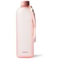 MAMEIDO Trinkflasche, auslaufsicher mit Zeitmarkierung und Handschlaufe in 1000 ml & 1500 ml rosa 1500 ml | 29.2 cm