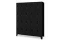 Jan Nowak Mehrzweckschrank Metall Schließfachschrank 136 cm ROBERT 20 Fächer abschließbar (Stahl 0,6 mm 172 x 136 x 45 cm Wandmontage möglich PZH) Spind Garderobenschrank Schloss je Fach 20 Schlüssel 10 Farben