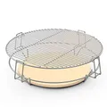 Onlyfire Grillrost Kochsystem für Weber 57 cm Kugel-Holzkohlegrill, Grill zubehör für Low & Slow Cooking, Grillrost aufsatz für Weber 57 cm (2 x Semi-Grillroste, 1 x Gestell, 2 x Deflektor)