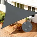 Sonnensegel Dreieckig 3x3x3m  Segeltuch Sonnenschutz Windschutz PES mit 95% U...