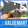 Dreieckiges Sonnensegel Polyester  UV-Schutz Balkon Garten Terrasse Anthrazit