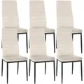 CLP Stuhl, Creme, Textil, 41.5x99x40 cm, Esszimmer, Stühle, Esszimmerstühle, Vierfußstühle