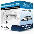 Für Alfa Romeo Giulia 05.2016-jetzt G.D.W. Anhängerkupplung abnehmbar neu