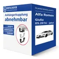 G.D.W. Anhängerkupplung abnehmbar für ALFA ROMEO Giulia Typ 952 AHK