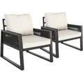 tectake Garten-Lounge-Set, Anthrazit, Metall, Gartenmöbel, Gartenmöbel-Sets