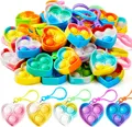 30 StückHerz Pop-Schlüsselanhänger, Mini-Fidget-Spielzeug, , Partygeschenke f...