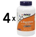 4 x NOW Foods L-Carnitine, 500mg - 180 caps (249,99 EUR/kg)