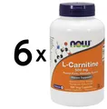 6 x NOW Foods L-Carnitine, 500mg - 180 caps (249,99 EUR/kg)