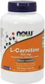 NOW FOODS, L-CARNITINE L-Carnitin Stofwechsel 500mg 180 Veg. Kapseln SUPER PREIS