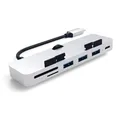 Satechi USB-C Clamp Hub Pro Multi-Port Adapter Silber ST-TCIMHS