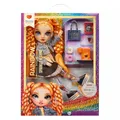 Rainbow High Sparkle and Shine - Clementine (Orange) - 28 cm Modepuppe mit flüssigem Glitter in den Beinen; Einfach Schütteln, um sie zum Glitzern zu Bringen; Ideal für Kinder von 4-12 Jahren