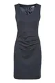 KAFFE Women's Cocktail Dress V-Neck Slim Fit Sleeveless Above Knee Length Zipper