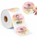 2" Runde Thermische Etiketten, 50mm x 50mm Kreis Aufkleber Drucker Etikett kompatibel mit MUNBYN, Phomemo, Polono Etikettendrucker, für Dankeskarte, Logo, QR Code, Name/Preis, 750 PCS, Verlauf