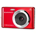 AGFA PHOTO Realishot DC5200 - Kompaktes Digitalkamera, 21MP, 2,4” LCD-Bildschirm, 8x Digitalzoom, HD 720p Video, Lithiumbatterie, SD-Karten, Szenenmodi - Rot