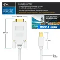 CSL Mini Displayport zu VGA Audio- & Video Kabel, miniDP Monitor Adapter / Thunderbolt 1 & 2 kompatibel - 5m