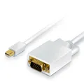 CSL HQ Premium Mini DisplayPort (miniDP) auf VGA Kabel Full HD 1080p 5,0m