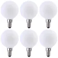 6 x LED Filament Leuchtmittel Globe G60 2W = 20W E14 opal 170lm warmweiß 2700K