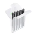 JB White 8x Cerumenfilter kompatibel mit Cerustop, Phonak, Filter kompatibel mit Widex Nanocare, Oticon ProWax MiniFit, Resound, Hörgerätefilter Set 1x 8 Ersatzfilter Wachschutz Wax Guards (1,3mm)