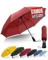 Chakipee Kompakter Reise Regenschirm Groß Sturmfest – Automatik Taschenschirm für Herren und Damen, Tragbarer 210T-Stoff 97 cm Spannweite 8 Rippen Schirm Rot