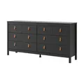 Kommode   ¦ schwarz ¦ Maße (cm): B: 159 H: 80 T: 38.0
