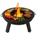 SOUK ONE Plancha Ø 100 cm Feuerring Feuerplatte Grillring für Feuerschale oder Feuertonne - Grillplatte aus Stahl 4mm Dick (Lieferumfang 1x Plancha ohne Feuerschale)