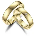 MARRYA Partnerring Titan Ringe Trauringe Eheringe Partnerringe goldfarben 62